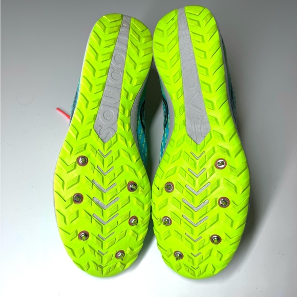 Saucony Men’s Havok XC Spike Green Running Shoes Size- 10 - Picture 9 of 9